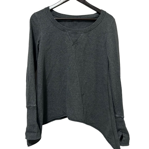 Lululemon Tea Lounge Long Sleeve Pullover in Heathered Coal Size Small 4 - Picture 5 of 14